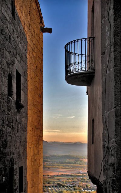 View from the top of the town