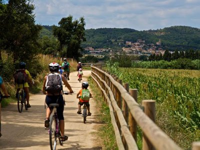 Cycling in La Via Verda